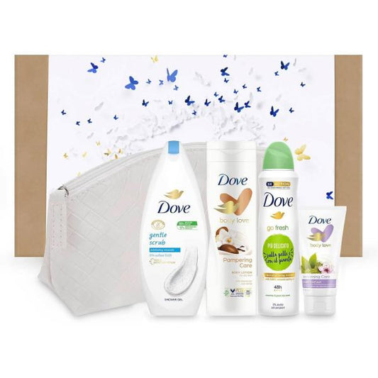 Dove Kit Corpo Detox Beauty Crema Mani 75 Ml Crema Corpo 250 Ml Deodorante Go Fresh 150 Ml Docciaschiuma Scrub 250 Ml E Pochette In Regalo