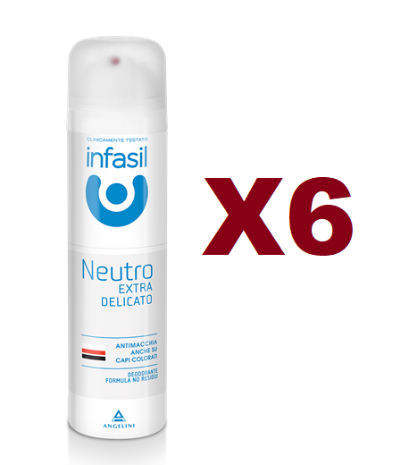6 INFASIL NEUTRO EXTRA DELICATO SPRAY 150ML