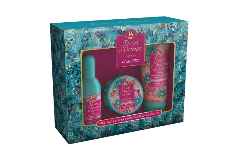 TESORI D'ORIENTE Set regalo Byzantium, AYERVEDA, MUSCHIO BIANCO, FIORE DI LOTO