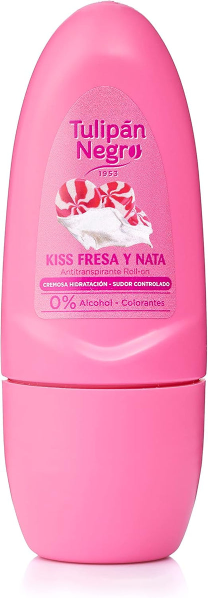 TULIPAN NERO, ANTRITRANSPIRANTE ROLL ON FRAGOLA E PANNA 50ML