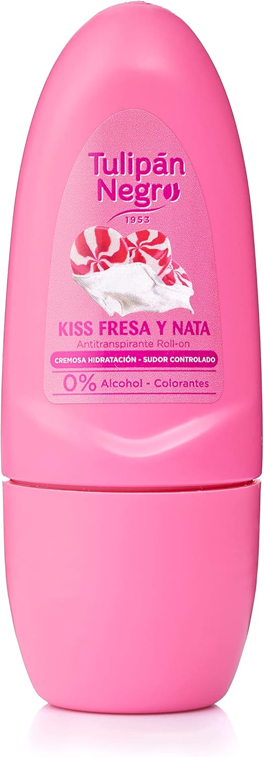 TULIPAN NERO, ANTRITRANSPIRANTE ROLL ON FRAGOLA E PANNA 50ML
